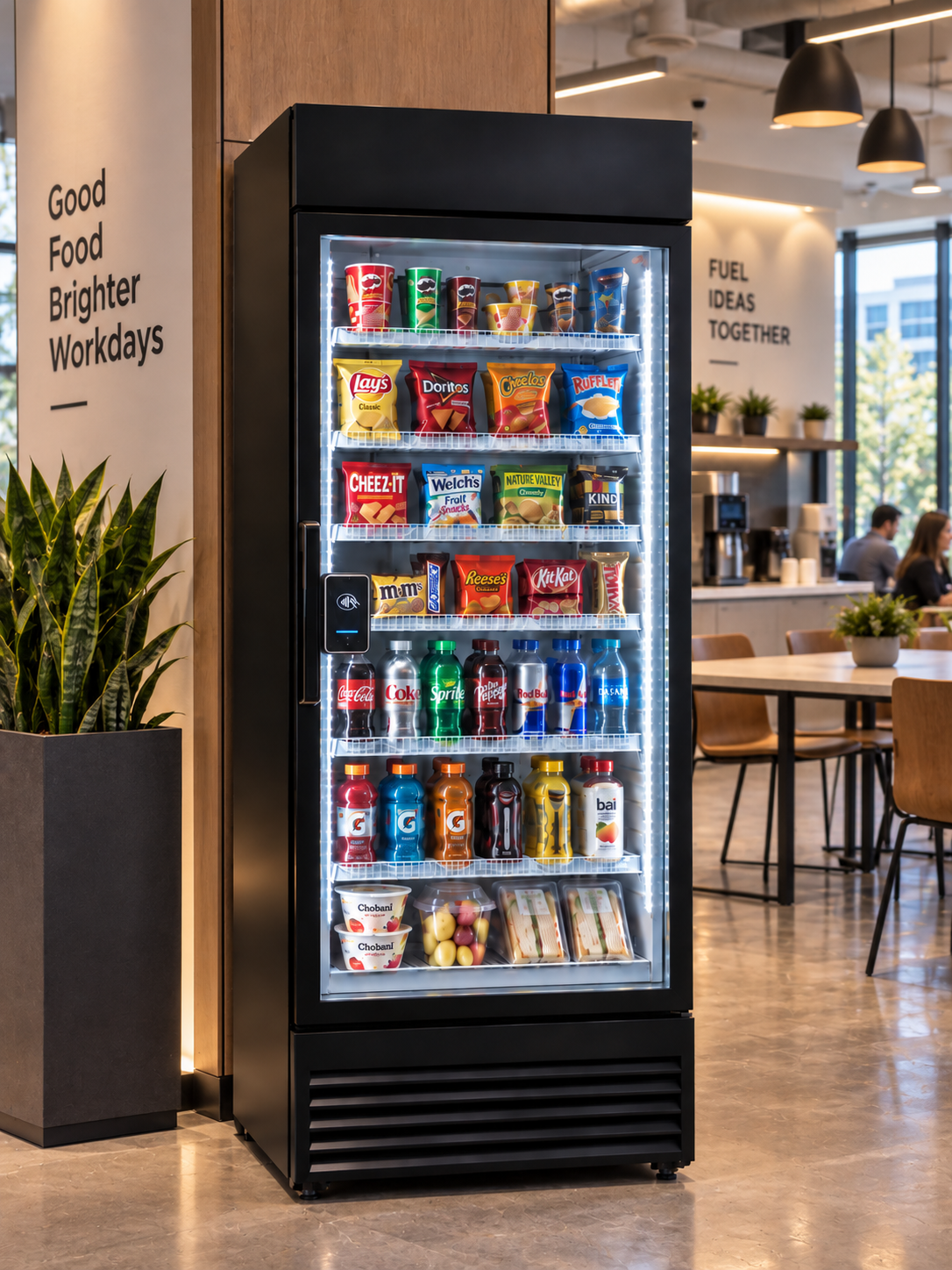 Modern mini-mart in an office café
