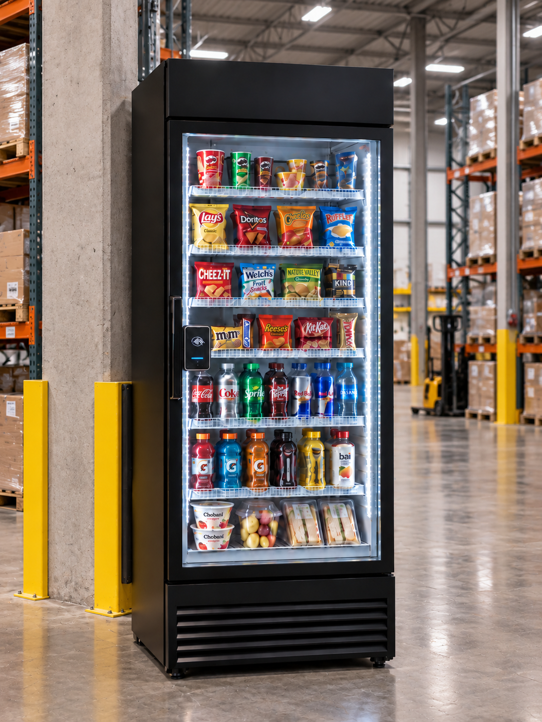 Modern mini-mart in a warehouse and industrial facility